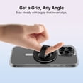 thumbnail image 3 of MyBat Pro Magnetic Silicone Ring Grip Phone Holder, Compatible with MagSafe for iPhone 16/15/14/13/12 Series - Black, 3 of 6