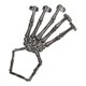 thumbnail image 1 of Punk Bracelet Skull Bracelet 2Pcs Punk Style Bracelet Skeleton Hand Bone Adjustable Five Fingers, 1 of 4