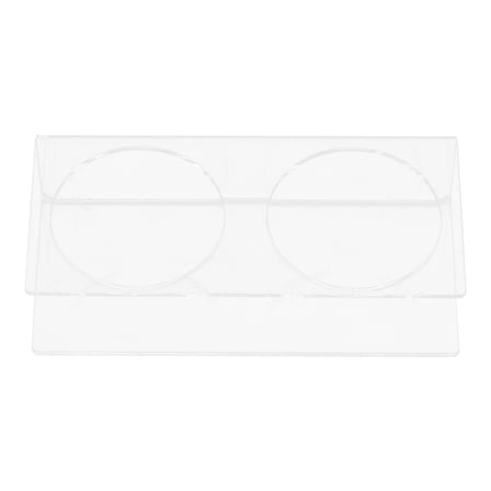 MEIBUTYUP Acrylic Double Slot Drink Bottle Display Stand for Hotel, Restaurant, Bar, Kitchen Supplies Organizer