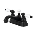 thumbnail image 1 of Kingston Brass KS3600PL Robinet de Lavabo 4 Po., Noir Mat, 1 of 3