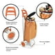thumbnail image 4 of Carrito de Mandado Idea Nuova Naranja Plegable Reforzado, 4 of 5