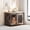 Brown with Wheels, variant on Dog Crate Furniture with Flip Top, 37" Dog Cage Furniture with Sliding Barn Door, Wheels and Removable Divider, Furniture Style Dog Crate Table, Indoor Dog Kennel for Large Dogs, White