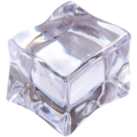 Nvzi-a 50 fake square ice cubes for home kitchen decoration photography props 2*2*2cm