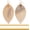 3.5" inch - Large Gold, variant on Humble Chic Big Filigree Leaf Earrings - Lightweight Oversized Drop Dangles, Gold