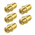 thumbnail image 2 of Conector de Cable Coaxial de 20 Piezas, Adaptador Chapado en RG6 Tipo F Hembra una Hembra Extensor de Cable Coaxial para Cables de TV, 2 of 6