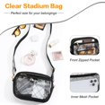 thumbnail image 2 of Bolsa Transparente MoKo para Eventos en Estadio, Impermeable, Ligera y Negra, 2 of 7