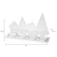 thumbnail image 3 of Metal Tree & House With 4 Tealight Holder (White), 3 of 3