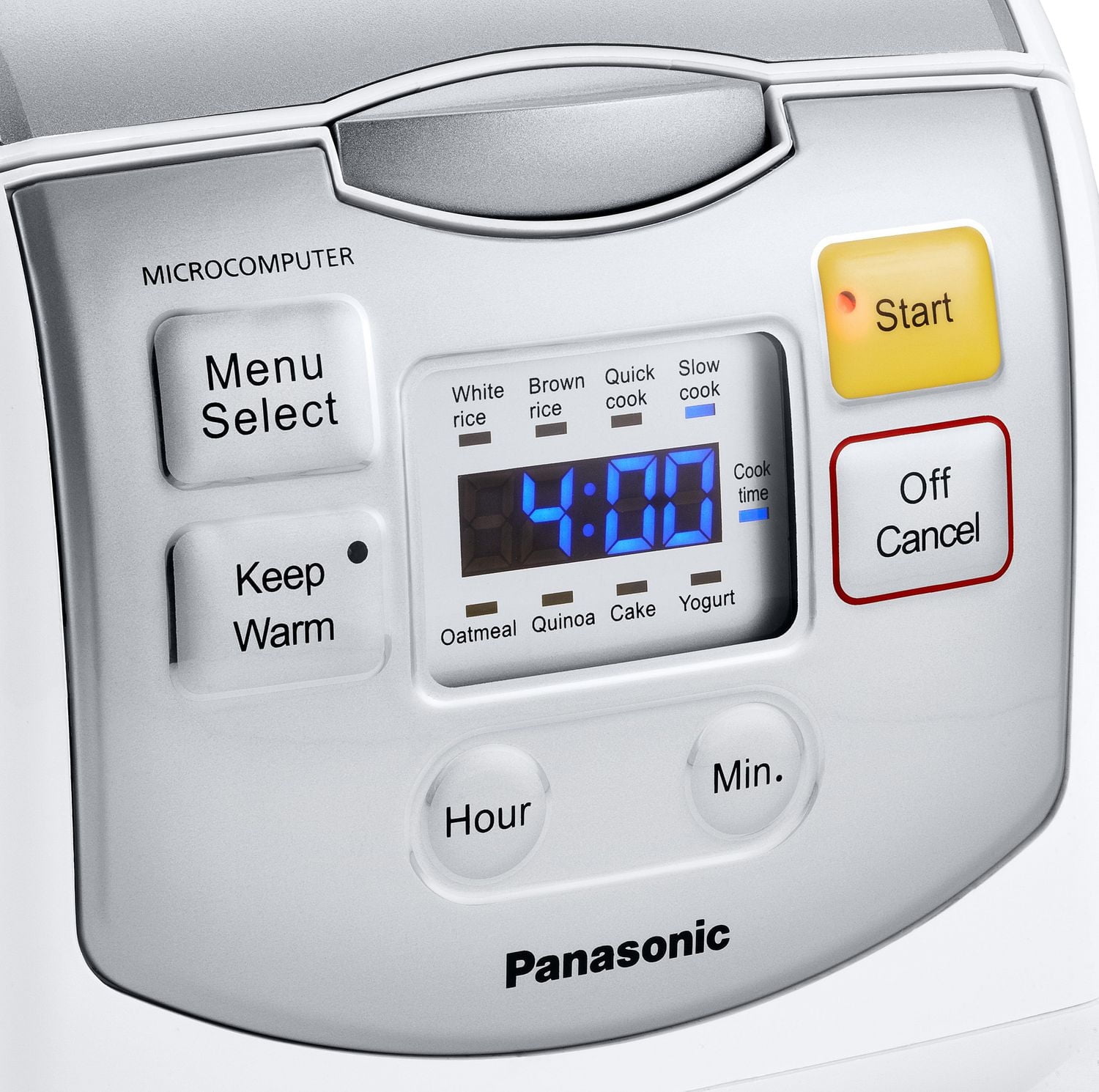 Panasonic SRZC075W Multi-Function Rice Cooker with 8 Auto Cook Programs and Keep Warm Function, White, 8 cups cooked/4 cups uncooked