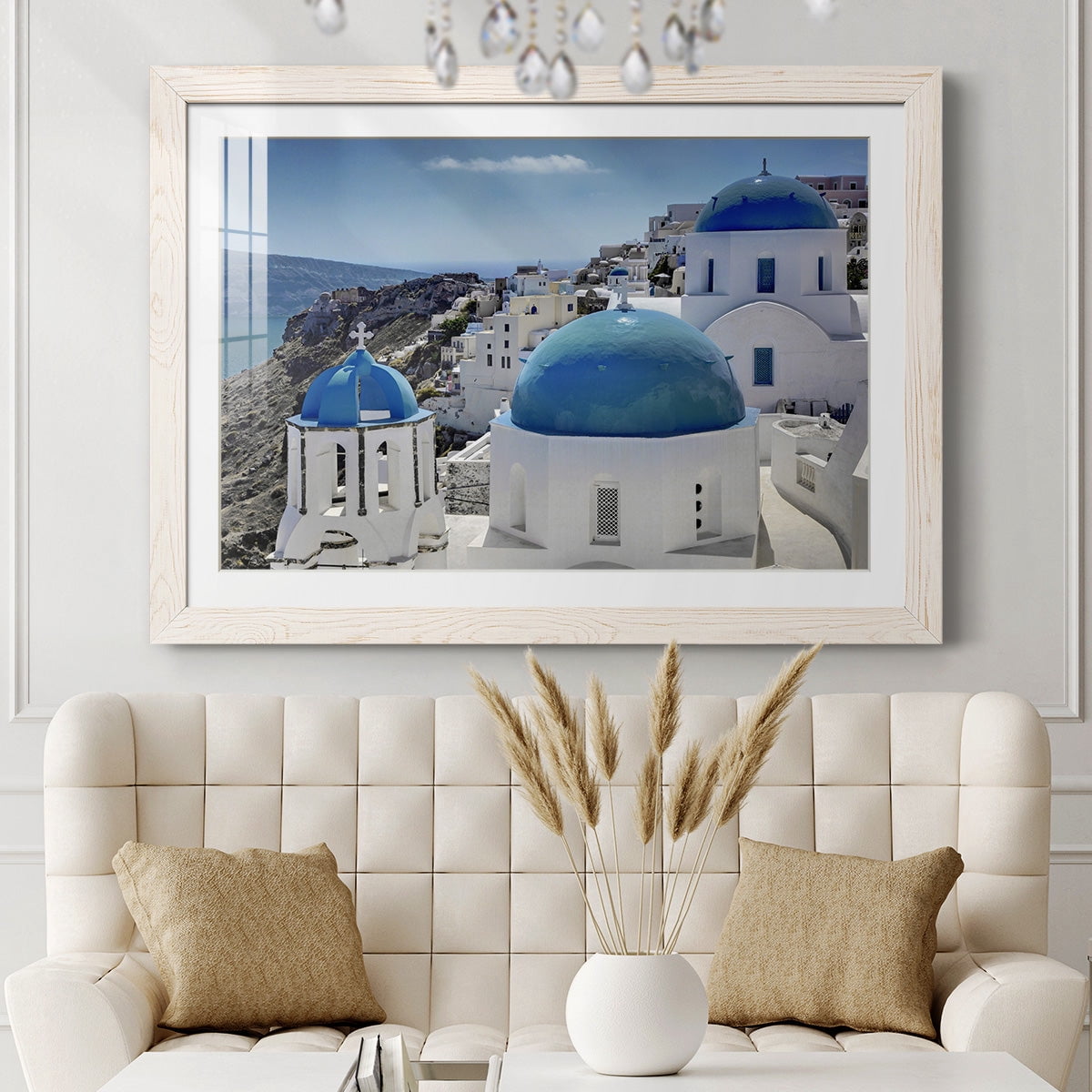Santorini Saturday-Premium Framed Print - Ready to Hang