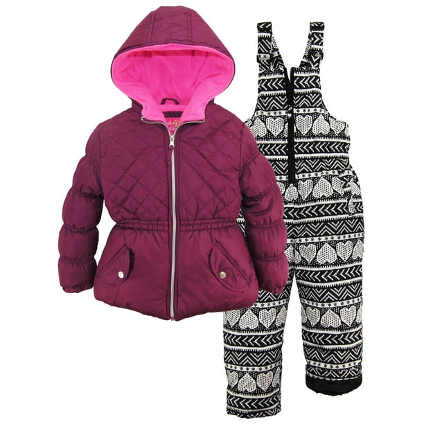 Pink Platinum Pink Platinum Little Girls' Toddler 2Piece Snowsuit
