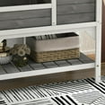 thumbnail image 4 of Demi Bonn 40.5" Wooden Tortoise House with Lamp Holder, Shelf Storage, Reptile Cage Enclosure for Turtles, Lizards, Snakes, Small Animal Habitats, Light Gray, 4 of 11