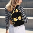 thumbnail image 6 of Picia Bee Happy Sunflower Gnomes Printed Canvas Daypack - Stylish and Durable Vintage Compact Backpack - Class, Work, Travel, or Laptop Bookbag,Organized Compartments-Medium, 6 of 6