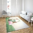 thumbnail image 4 of Easter Egg Yorkshire Terrier Bunny Ear Welcome Spring Truck Indoor Rug Yorkie Dog Lover Gifts Carpet Living Bed Room Sofa Home Decor - 12002, 4 of 5