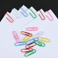 thumbnail image 2 of 120 Pcs Colorful Paper Clips Letter Clips Decorative Paper Clips Plastic Clips Marking Clips Office Clips for School Yellow, 2 of 3