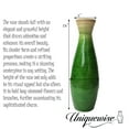 thumbnail image 5 of Uniquewise 24" Classic Bamboo Floor Vase Handmade, For Dining, Living Room, Entryway, Fill Up With Dried Branches Or Flowers, Glossy Green,, 5 of 9