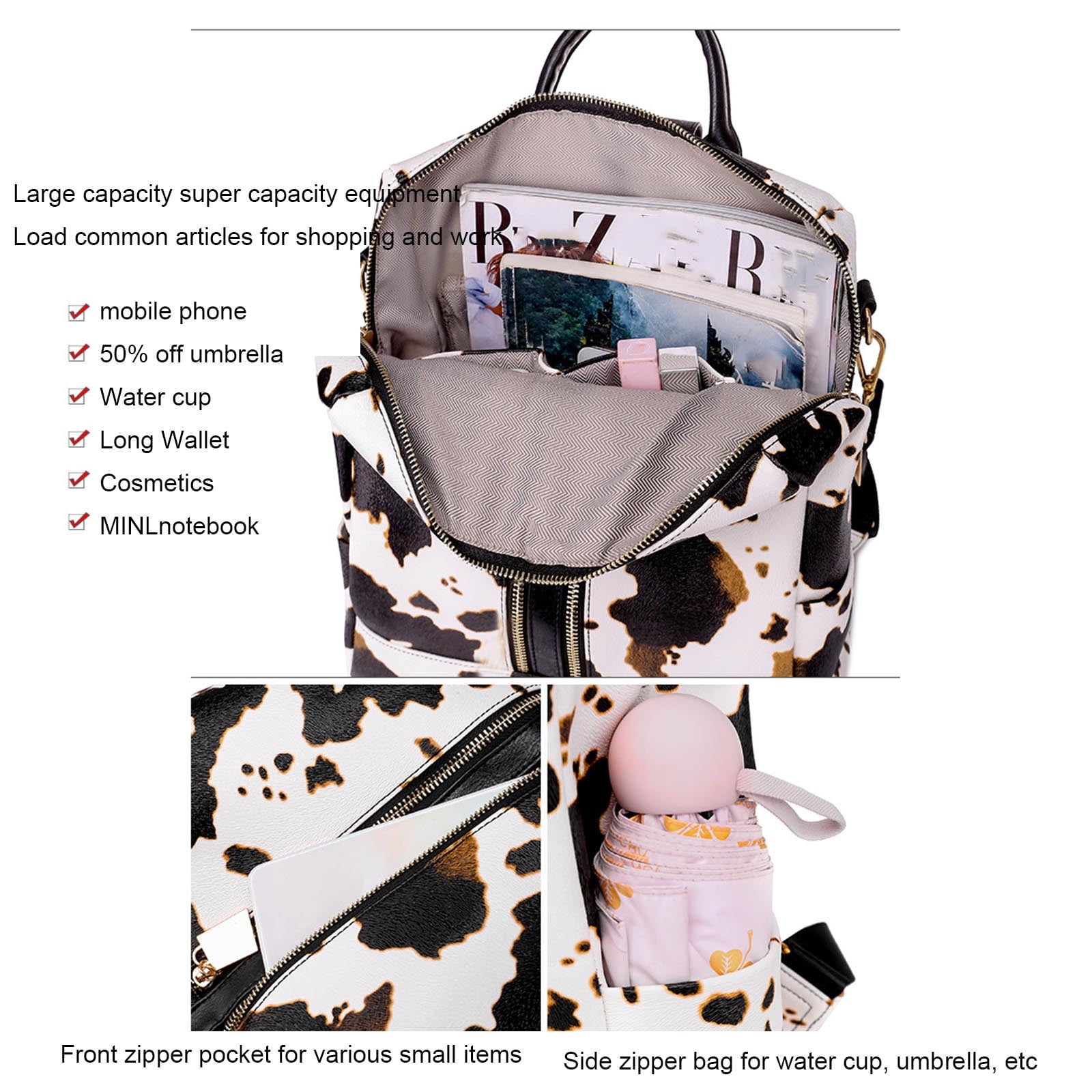 Dvkptbk Backpack Backpack Purse Backpack Purse For Women Leather Fashion Theft Handbags And Shoulder Bag Travel Bags With Wallet Savings Clearance O