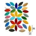 thumbnail image 3 of Azulejos de mosaico de pétalos de colores mezclados 250 piezas para de asiento de jardín de artesanías de arte Zulema Azulejos de mosaico de pétalos, 3 of 8