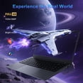 thumbnail image 3 of RNRUO 14" Laptop Computer, 8GB RAM 256GB SSD Intel 6500Y with 2 Cores, 1080p Display, Dual 4K Output, Type-C PD WiFi5 BT5.0, Office 2024 Windows 11 for Business Study, Dark Gray, 3 of 10