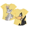 thumbnail image 3 of Looney Tunes Girls T-Shirt - Bugs Bunny & Daffy Duck Front & Back Tee, Sizes 4-16, 3 of 3