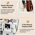 thumbnail image 4 of Record Player Stand Guitar Stand & Record Player Table - 3-Tier Vinyl Record Storage for Acoustic, Electric Guitar, Violin, Bass, Speaker, Amp, 4 of 7
