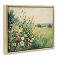 thumbnail image 2 of Stupell Industries Cottage Vintage Wildflowers in Field Gold Floating Frame Canvas Art, 21 x 17, by Petals Prints Design, 2 of 7