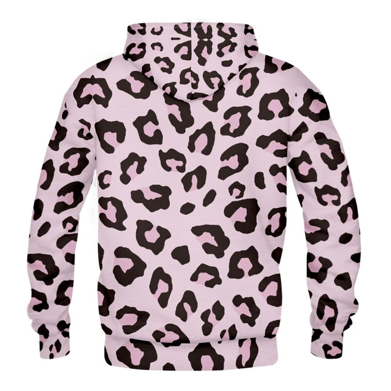 Mens leopard print hoodie 2025