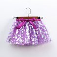 thumbnail image 4 of LIIPEE Girls Skirts Halloween Cartoon Pumpkin Printed Tulle Ballet Dance Tutu Skirt Child Breathable Casual Daily Party Photoshoot Skirt,Light Purple,5-8 Years, 4 of 5