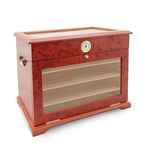 Cigar Humidor, Countertop Display Cigar Humidor Cigar Box, Luxury Cigar  Humidor Cabinet with Accurat…See more Cigar Humidor, Countertop Display  Cigar