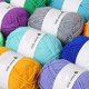 thumbnail image 4 of YiJuHui Colorful Hand Knitting Yarn, Soft Acrylic Crochet Thread for Crafting, Sweaters, Hats, Scarves, 4-Ply Milk Cotton, 25g Skein, Easy to Knit, Durable & Vibrant, 4 of 6