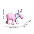 thumbnail image 3 of asddcavvf Christmas Deer Figurines for Home Decoration Collectible Deer Statues Figurines for Home and Workspace Decoration. (Walking) Drummer Ornament Christmas Ornament Packs Girls Ornament, 3 of 4
