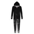 thumbnail image 3 of SDNall Family Halloween Pajamas Matching Sets Woman Halloween Fashion Cute Ghost Print Plush Long Sleeved Jumpsuit Family Parent-Child Wear Mom, 3 of 8