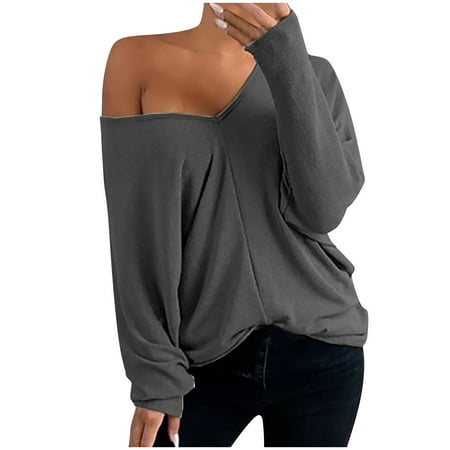 

jsaierl Womens Tie-dye Tops V Neck Soft T-shirts Flowy Trendy Blouses Casual Loose Knit Tops Pullover Hollow-out Pullover