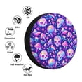 thumbnail image 4 of Sikiie colorful mushroom Skull rainbow PVC Leather Spare Tire Wheel Cover Spare Tire Cover, for Car Truck SUV Camper Trailer Universal Fit(14-17in)-16 inch, 4 of 6