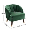 thumbnail image 2 of Emerald Velvet - Solid Support from Rubberwood Legs - Small Apartments - Coordinate with Decoration, 2 of 5