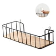 thumbnail image 2 of Wall Mounted Shelf Multifunctional Floating Shelves Stable Rustproof Kitchen Mounted Shelve for Bathroom Living Room Laundry, 2 of 10