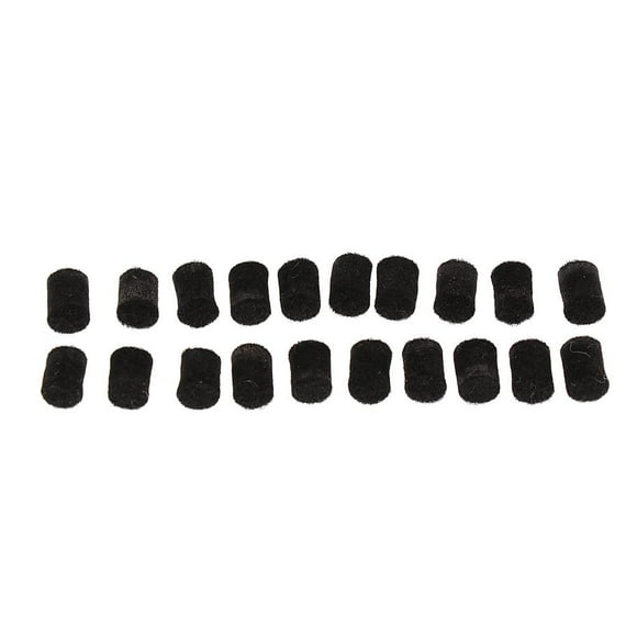 Piezas de reparación de Parachoques de saxofón 20 piezas para saxofón alto tenor soprano negro shamjiam Parachoques de saxofón Felt
