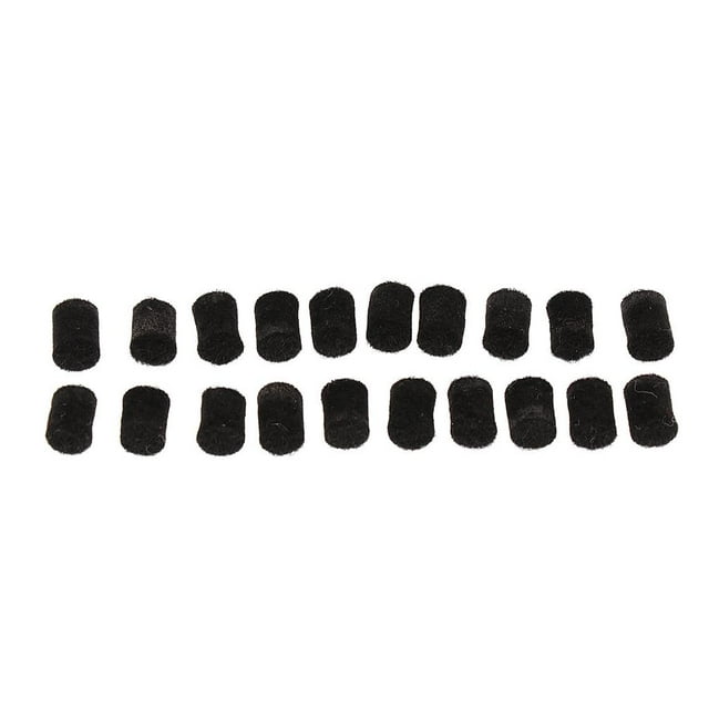 20 Piezas de Fieltro Protector de Llave Perfecl para Piezas de Reparación de Alto Tenor Soprano Negro