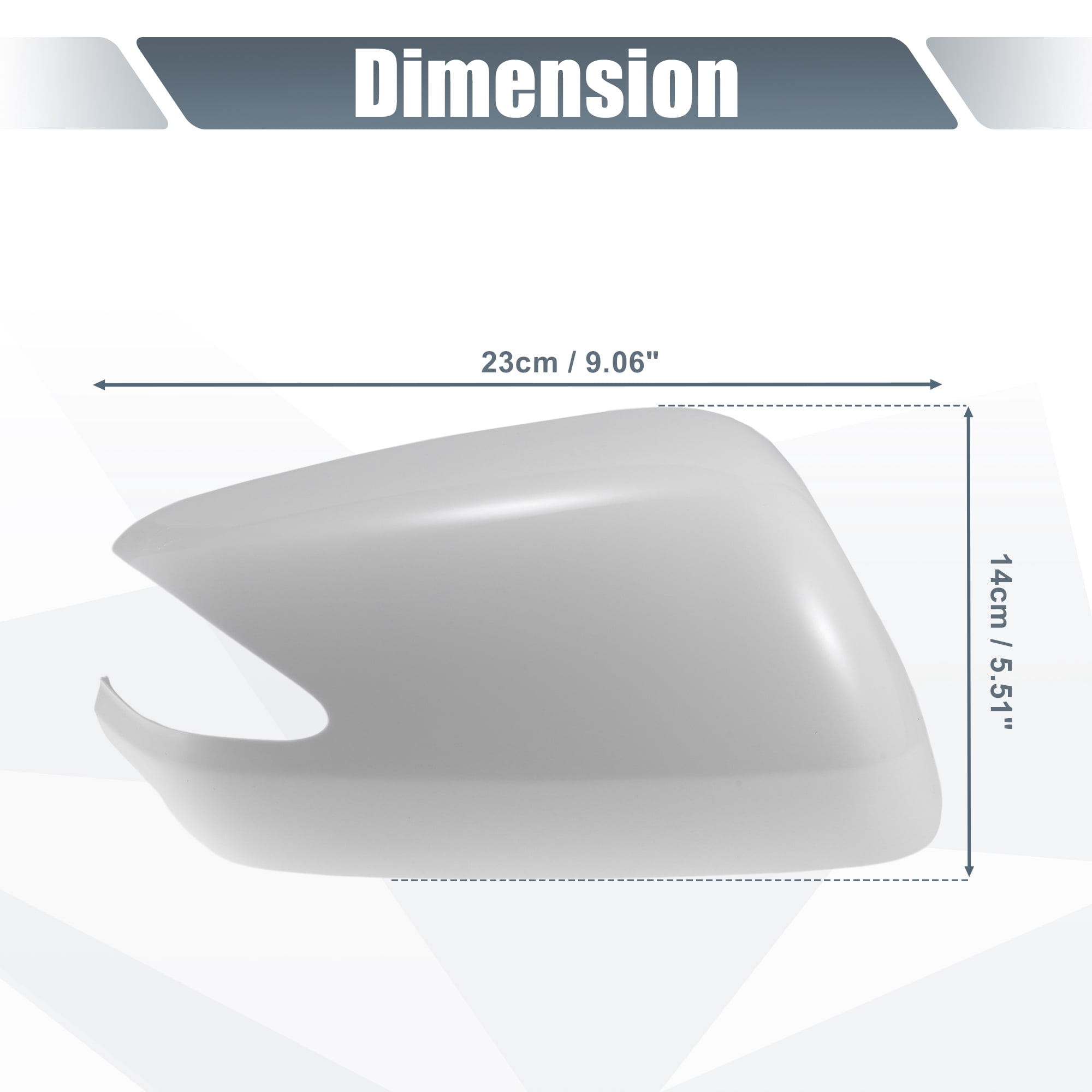 Unique Bargains Car Rear View Side Mirror Cover Cap for Honda Fit 2009-2013 Right Side