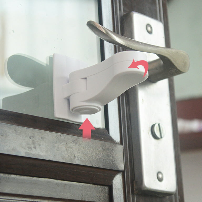 Door Lever Child Lock, Baby Proofing Handle Locks Deter Kids Pets from  Opening Handle Doors & Getting Locked in Rooms, Tool-Free Install Easiest  Use