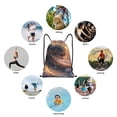 thumbnail image 6 of Disketp Mythical Serpent Mountain Sunrise Drawstring Backpack Drawstring Gym Bags Draw String Bags for Sports, Gym, Travel, Swimming, Beach-Small, 6 of 6