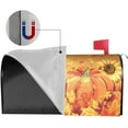 thumbnail image 6 of Fall Mailbox Covers Magnetic 18 X 21 Inch Autumn Pumpkin Sunflower Mailbox Cover Waterproof Post Wraps Fall Thanksgiving Mailbox Post for Home Decor Seasonal Mailbox Covers, 6 of 6