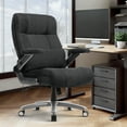 thumbnail image 6 of EOP 23.62'' Extra Wide Office Chair, 600 Lbs Big and Tall Executive Office Chair with Heat and Kneading Massage, Ergonomic Computer Chair with 3D Flip-up Arms, Black, 6 of 10