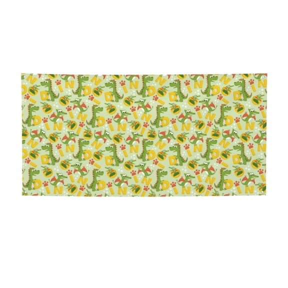 Picia Cartoon Dinosaurs Pattern Party Banner, Festive Decoration, Holiday Banner, Celebration Decor, Event Banner, Reusable Party Banner-Small