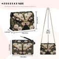 thumbnail image 7 of Pzuqiu Butterfly Flower Women Leather Crossbody Bag Versatile Vintage Practical Leather Quilted Shoulder Bag with Chain Strap Fashion Trendy for Teen Girls-Women, 7 of 7