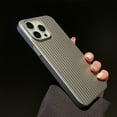 thumbnail image 5 of SaniMore Case for iPhone 15 Pro, Rugged Pc Corrugated Backplane Anti-slip, Shockproof Anti-fall Slim Lighhtweight Full Protective Stylish Shell for iPhone 15 Pro, Silver, 5 of 12