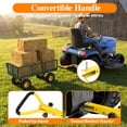 thumbnail image 3 of Firstness Heavy Duty Garden Cart, 900 lbs Capacity Garden Wagon with ATV/Tractor Hitch & Removable Sides, Green, 3 of 11