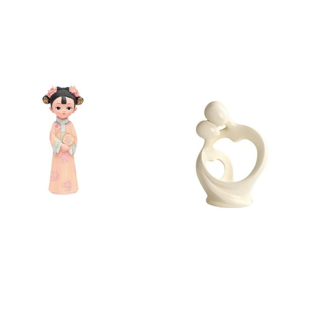 Estatua De Resina Artística Tradicional China, Escultura En Miniatura, Adorno Para Pareja De Enamorados, Colección Para Dormitorio, Oficina, Escritorio, Decoración Del Hogar, Regalo
