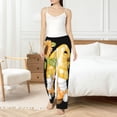 thumbnail image 4 of Gukieu Sunflower Gnomes 3 Print Women's Home Trousers, with Pockets and Drawstring Pajamas, Home Pajamas, Sleepwear-Large, 4 of 6