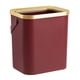 thumbnail image 5 of Cubo de basura Papelera de baño 12L Cesto de basura de gran capacidad Papeleras de inodoro con asa portátil para inodoro Dormitorio Dormitorios Sala Rojo Gloria Bote de basura, 5 of 9
