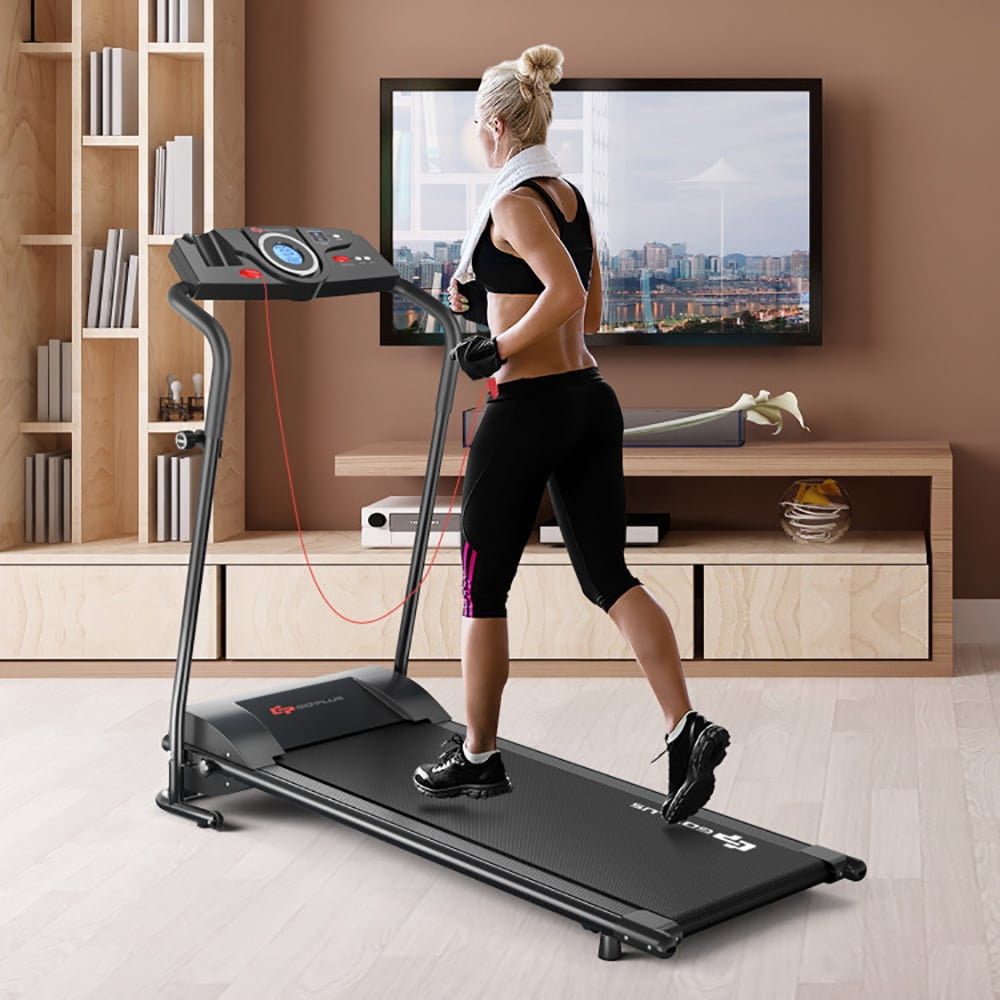 YYAo Home Treadmill,Workout Treadmill,1.0 HP Electric Mobile Power Foldable Treadmill with Operation Display for Home